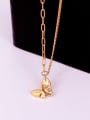 thumb Stainless steel Butterfly Minimalist Necklace 4