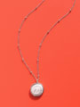 thumb Titanium 316L Stainless Steel Shell Geometric Minimalist Necklace with e-coated waterproof 1