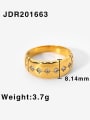 thumb Stainless steel Cubic Zirconia Star Dainty Band Ring 3