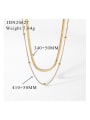 thumb Stainless steel Bead Geometric Trend Multi Strand Necklace 4