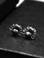 thumb Titanium 316L Stainless Steel Bug Hip Hop spider Stud Earring with e-coated waterproof 2