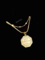 thumb Brass Cubic Zirconia Geometric Vintage Necklace 3