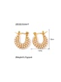 thumb Stainless steel Imitation Pearl Geometric Trend Stud Earring 2