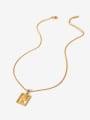 thumb Stainless steel Rectangle Elizabeth Trend Necklace 3