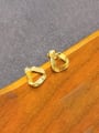thumb Brass Hollow Geometric Minimalist Stud Earring 2
