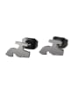 thumb Titanium Steel Irregular Minimalist water-tap Single Earring(Single-Only One) 3