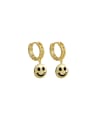 thumb Brass Smiley Trend Stud Earring 0