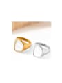 thumb Stainless steel Shell Geometric Trend Band Ring 0