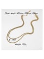 thumb Stainless steel Serpentine Vintage Multi Strand Necklace 3