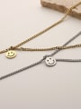 thumb Stainless steel Smiley Trend Multi Strand Necklace 2