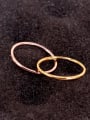 thumb Titanium Geometric Minimalist Band Ring 1