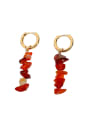 thumb Stainless steel Natural stone Bohemia Drop Earring 0