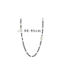 thumb Brass Bead Number Trend Long Strand Necklace 3