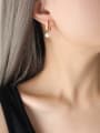 thumb Titanium Steel Imitation Pearl Geometric Trend Stud Earring 1