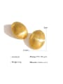 thumb Titanium Steel Oval Trend Stud Earring 2