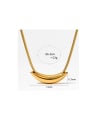 thumb Stainless steel Geometric Trend Link Necklace 4
