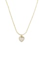 thumb Titanium steel Simple Shell love  Heart Pendant necklace 0