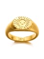 thumb Stainless steel Geometric Signet Ring 0