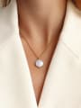 thumb Titanium 316L Stainless Steel Freshwater Pearl Irregular Minimalist Necklace with e-coated waterproof 1