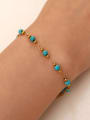thumb Stainless steel Turquoise Geometric Dainty Bracelet 1