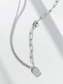 thumb Titanium 316L Stainless Steel Geometric Vintage Multi Strand Necklace with e-coated waterproof 2