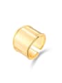 thumb Brass Geometric Minimalist Stackable Ring 4
