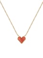 thumb Titanium 316L Stainless Steel AcrylicHeart Minimalist Necklace with e-coated waterproof 0