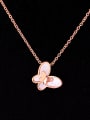 thumb Titanium Shell Butterfly Dainty Necklace 3