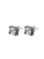 thumb Titanium 316L Stainless Steel Cubic Zirconia Geometric Vintage Stud Earring with e-coated waterproof 0