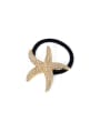 thumb Stainless steel Cubic Zirconia Minimalist Sea Star Hair Rope 0