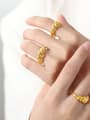 thumb Titanium Steel Geometric Trend Band Ring 1