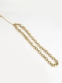 thumb Brass Vintage Holllow Geometric Chain  Necklace 1