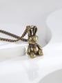 thumb Brass Rabbit Trend Necklace 2