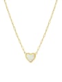 thumb Titanium 316L Stainless Steel Shell Heart Minimalist Necklace with e-coated waterproof 0