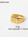 thumb Stainless steel Letter Geometry Trend Band Ring 4