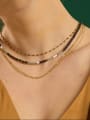 thumb Stainless steel Bead Geometric Vintage Beaded Necklace 1