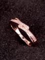 thumb Titanium Cubic Zirconia Geometric Statement Band Ring 3