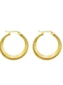 thumb Titanium 316L Stainless Steel Round Vintage Hoop Earring with e-coated waterproof 4