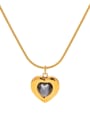 thumb Stainless steel Heart Vintage Necklace 0