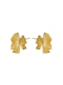 thumb Brass Irregular Vintage Stud Earring 0