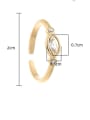 thumb Titanium Steel Cubic Zirconia Geometric Minimalist Band Ring 1
