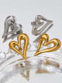 thumb Stainless steel Heart Trend Stud Earring 2