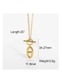 thumb Stainless steel Geometric Trend Lariat Necklace 4