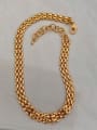 thumb Brass tank Necklace with 18K gold plating 0