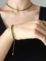thumb Trend Titanium Steel Cubic Zirconia Bracelet and Necklace Set 1