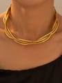 thumb Stainless steel Snake Hip Hop Multi Strand Necklace 1