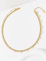 thumb Stainless steel Freshwater Pearl Geometric Dainty Multi Strand Necklace 2