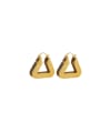 thumb Brass Triangle Trend Stud Earring 0