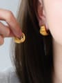 thumb Titanium Steel Geometric Minimalist Huggie Earring 1