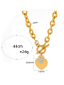 thumb Stainless steel Cubic Zirconia Heart Hip Hop Necklace 3
